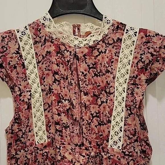 Free People Eva Cotton Floral Tunic Size Small - Picture 3 of 11